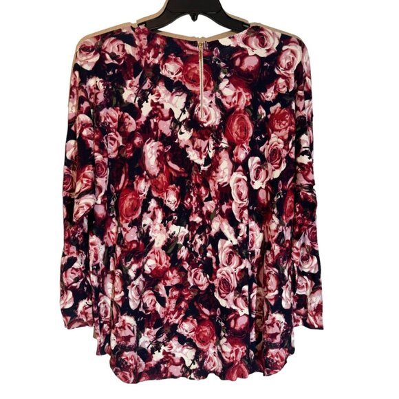 Gramercy 22 Women's Floral Long Sleeve Top 1X - Rayon/Nylon Blend sweater.NWOT - Picture 10 of 11